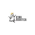 King Rooster Logo Icon Vector Template Design Illustration Royalty Free Stock Photo