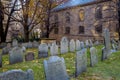 King`s Chapel Burying Ground cemetery - Boston, Massachusetts, USA Royalty Free Stock Photo