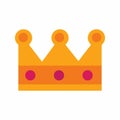 King's Crown icon vector image. Royalty Free Stock Photo