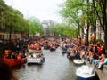 King`s Day, formerly Queen`s Day, Amsterdam, Holland, the Netherlands Royalty Free Stock Photo
