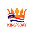 King's Day Vector Template Design Illustration Royalty Free Stock Photo