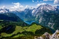 King`s Lake, Koenigssee, Watzmann Eastern Wall, Berchtesgadener Land, Bavaria, Germany, Europe