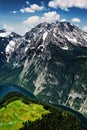 King`s Lake, Koenigssee, Watzmann Eastern Wall, Berchtesgadener Land, Bavaria, Germany, Europe