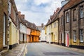 King`s Lynn, Norfolk, England, June 16, 2016: View along Nelson`s Lane.