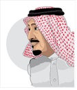 King Salman Vector Illustration