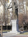 King Samuil`s monument in Sofia. Monument to Tsar Samuil in Sofia, Bulgaria Royalty Free Stock Photo