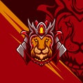 King Samurai Lion Mascot