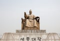 King Sejong Statue authentic, in Gwanghwamun Plaza.