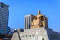 King Sejong statue at Gwanghwamun Plaza Royalty Free Stock Photo