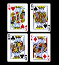 King set playing card isolated