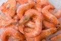 King shrimps closeup Royalty Free Stock Photo