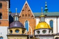 King Sigismund's Cathedral and Chapel, Royal Castle at Wawel Hill, Krakow, Poland Royalty Free Stock Photo