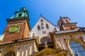 King Sigismund's Cathedral and Chapel, Royal Castle at Wawel Hill, Krakow, Poland Royalty Free Stock Photo