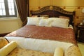 The King size bed Royalty Free Stock Photo