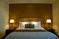 King size bed in a five star hotel suite room Royalty Free Stock Photo