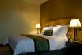 King size bed in a five star hotel suite room Royalty Free Stock Photo