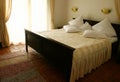 King size wooden bed