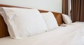 King sized bed in a luxury hotel room Royalty Free Stock Photo