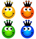 King smileys Royalty Free Stock Photo