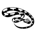 King snake icon, simple style