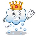 King snow cloud character cartoon