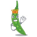 King snow peas isolated the on character