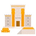 King Solomon`s temple Beit HaMikdash in hebrew name