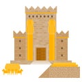 King Solomon`s temple Beit HaMikdash in hebrew name