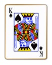 King Spades Isolated Playing Card