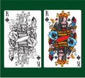 King of spades playing card Royalty Free Stock Photo