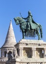 King Stephen horse statue in Budapest