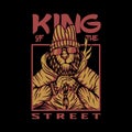King street lion vector design