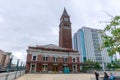 King Street Station is a train station built in 1906, with clock tower as the local landmark Royalty Free Stock Photo