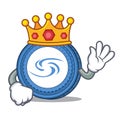 King Syscoin mascot cartoon style