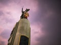 King Taksin Monument with beautiful sky in wongwianyai bangkok city Thailand Royalty Free Stock Photo