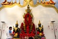 King Thao Wessuwan or Vasavana Kuvera giant statue of Wat Phai Lueang temple thai people travel visit respect praying blessing