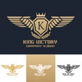 King victory Logo template Royalty Free Stock Photo
