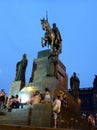 King Wenceslas Monument, Prague, Nighttime