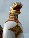 King White Lion Statue Royalty Free Stock Photo