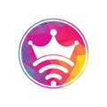 King Wifi Logo template Vector.