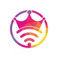 King Wifi Logo template Vector.