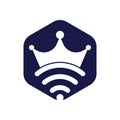 King Wifi Logo template Vector.