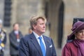 King Willem Alexander And Queen Maxima At The Dam Square Amsterdam The Netherlands 21-11-2018 Royalty Free Stock Photo