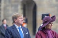 King Willem Alexander And Queen Maxima At The Dam Square Amsterdam The Netherlands 21-11-2018 Royalty Free Stock Photo