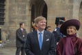 King Willem Alexander And Queen Maxima At The Dam Square Amsterdam The Netherlands 21-11-2018 Royalty Free Stock Photo