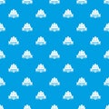 Kingdom bastion pattern vector seamless blue