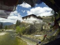 Kingdom of Bhutan - Paro Dzong - Monastery Royalty Free Stock Photo
