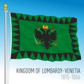 Kingdom of Lombardy - Venetian historical flag, Italy Royalty Free Stock Photo