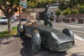 Kingdom Monaco - August 08, 2017: A sculpture of race car and dr