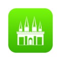 Kingdom palace icon digital green